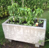 B-Ware Betontrog 100 x 50 x 45cm, betongrau, ca. 130l
